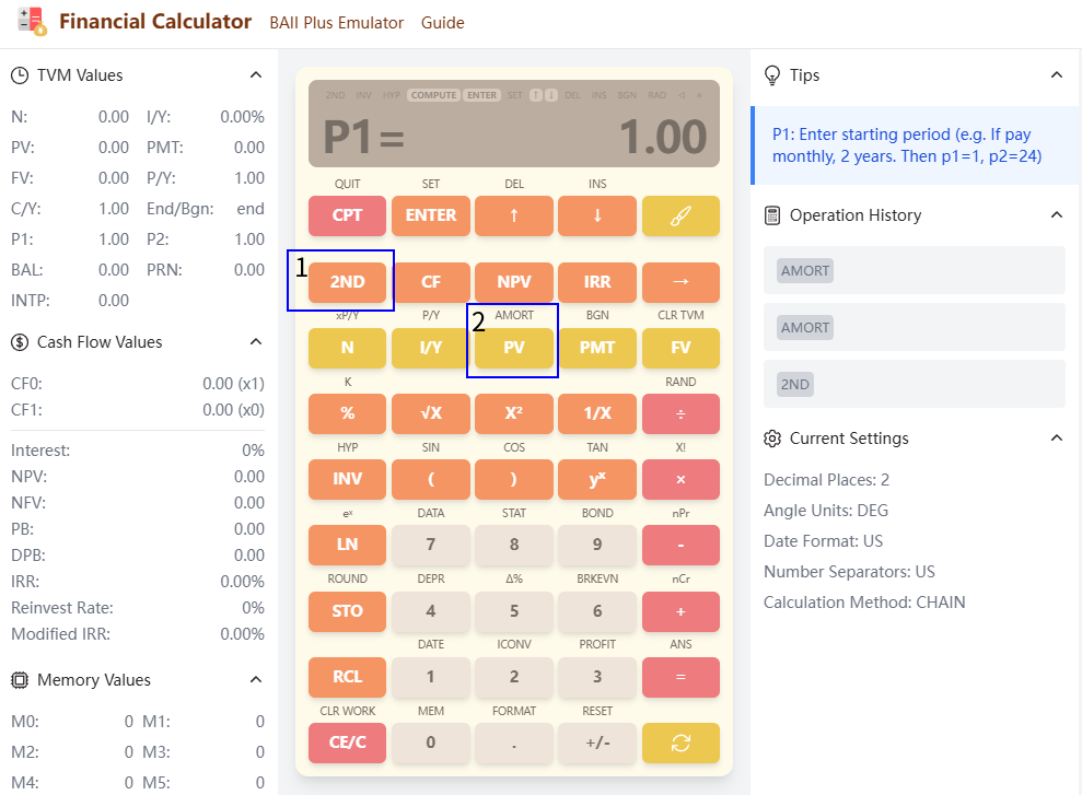 How to use amortization mode in the BAII Plus calculator - baiiplus.com ...