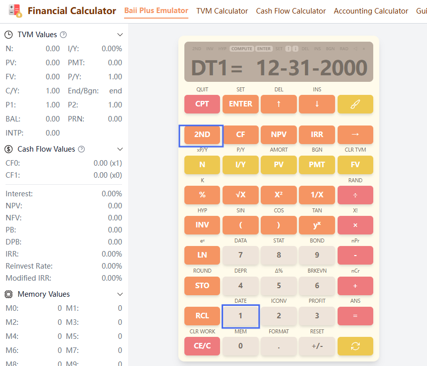 Date Mode Interface