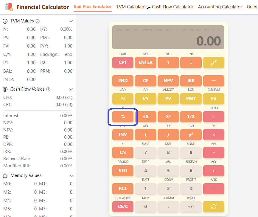 Percent calculation